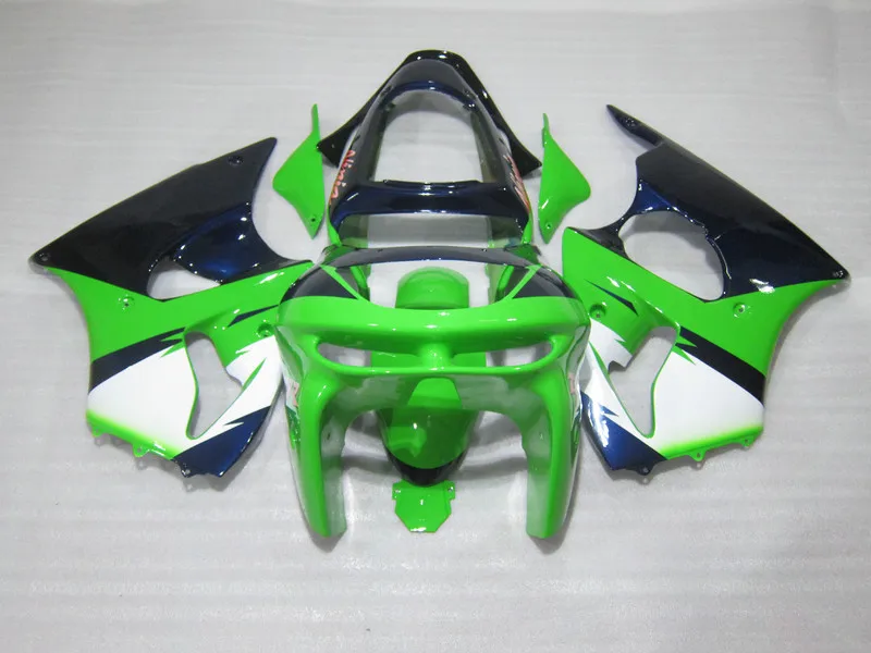 

New hot moto parts fairing kit for Kawasaki ZX6R 1998 1999 green black bodywork fairings set ninja zx6r 98 99 LF05