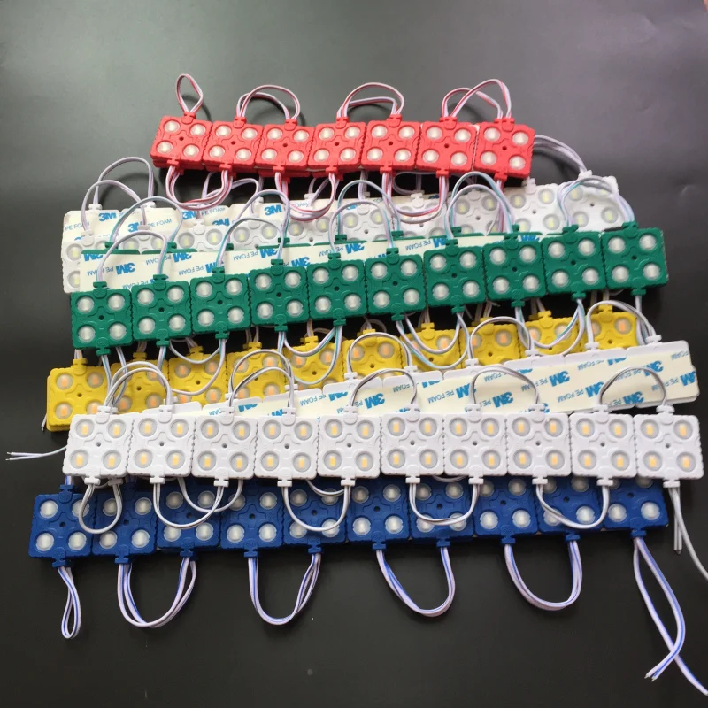 

40pcs New LED Module 5730 4led with convex Lens Waterproof IP65 Cold White LED Sign Light module