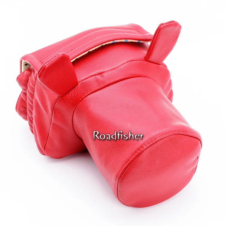 PU leather waterproof camera pig bag insert -4