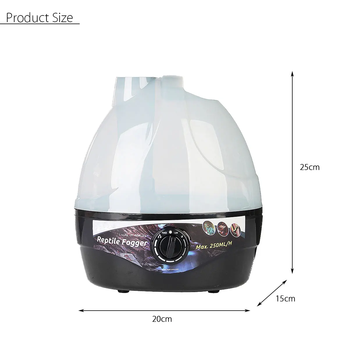  warmtoo  1 pcs Brand New High Quality 2.2L Tank Amphibians Reptile Fogger Humidifier Vaporizer Fog 
