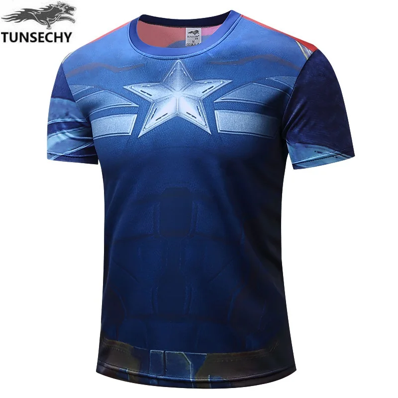 Футболка Супермен/Бэтмен/Человек-паук/Капитан Америка/Халк/Железный человек/футболка мужские футболки для фитнеса мужские футболки - Цвет: picture color