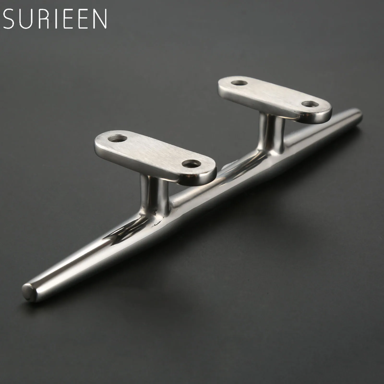 SURIEEN Boat Flat Rope Cleat Stainless Steel Marine Boat Hardware Open