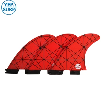 

FCS II Tri fin set Fiberglass Surf FCS2 Fins G7 Light Red upsurf new design