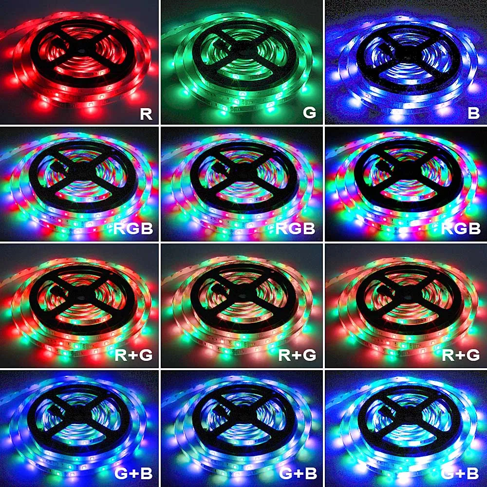 LED Strip Light Flexible Neon Backlight TV Lights For Home Living Room Decoration Waterproof tira Led Diode Tape 12V RGB Strip (7)