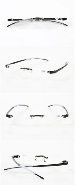 Occhiali Da Lettura Rotonda Senza Montagna In Lega Italia - Foto 2