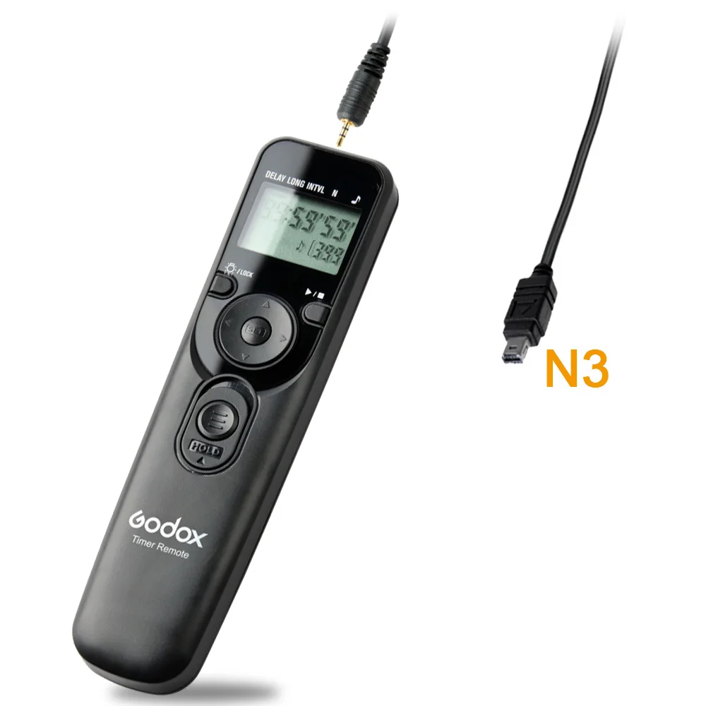 Зеленый Godox ЖК-экраном таймером и UTR-C1/C3/N1/N3/S1/P1 ЖК-дисплей контроллер спуска затвора для цифровой зеркальной камеры Canon Nikon sony Olympus - Цвет: Зеленый