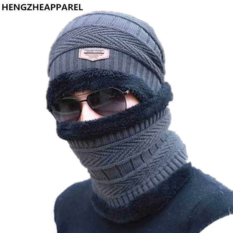 Men Warm Hats Beanie Winter Knitting Wool Hat  Unisex Caps Lady Beanies Knitted Cap Women's  wraps accessory