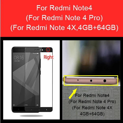 Защитная пленка из закаленного стекла для Xiaomi Redmi note 4 Note 4x64 GB 32 GB для Redmi Note 4X note 4 Pro - Цвет: Note 4X 4GB 64GB