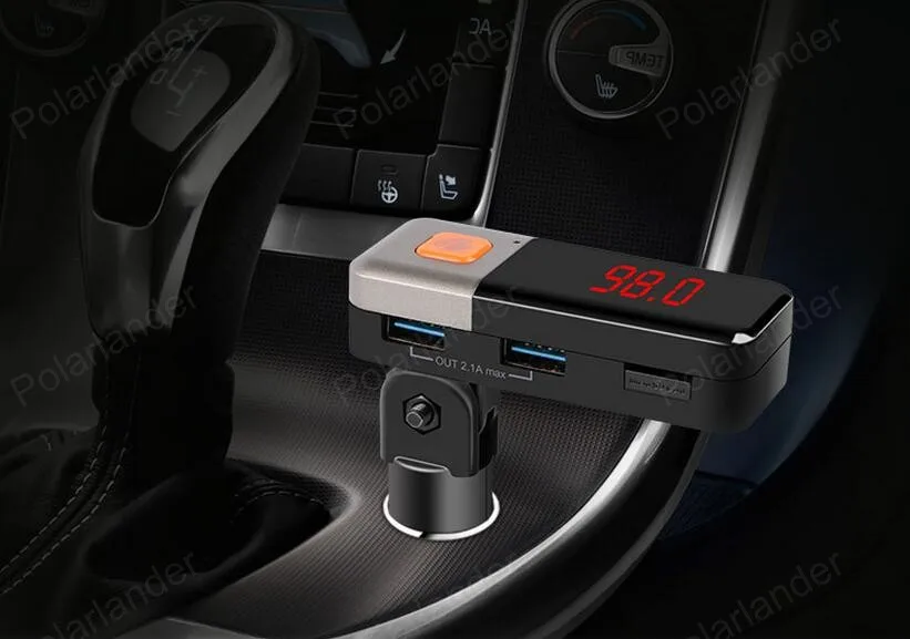 Bluetooth Handsfree Car MP3 Плеер FM Передатчик HD Loosless+ ЖК-Экран+ Поддержка TF Слот