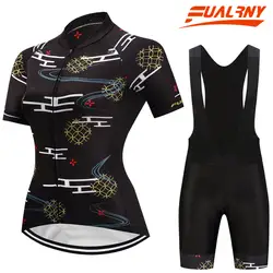 Fualrny Кейтлин летние дышащие женские Mountian велосипед одежда Quick-Dry велосипедов одежда Ropa Ciclismo девочек Vélo