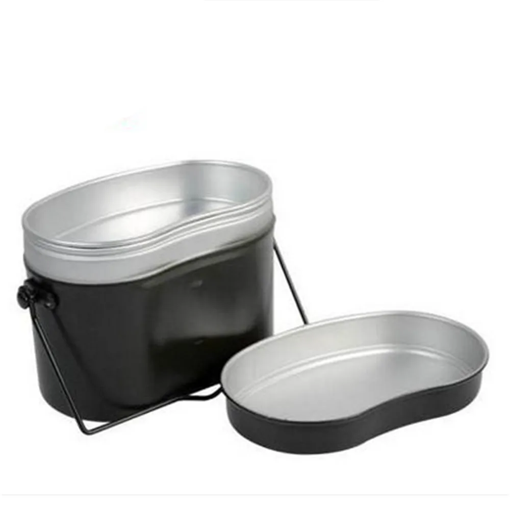 Outdoor camping lunch box aluminum German lunch box portable cooker