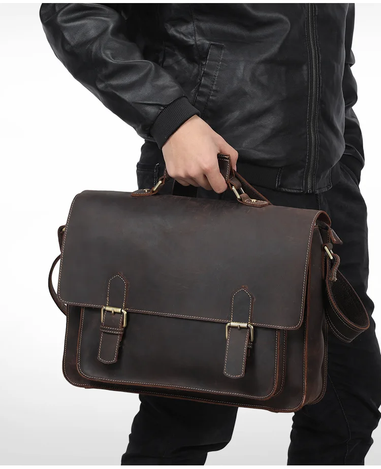 LOVMAXI мужские сумки натуральный винтажный из бычьей кожи сумка Мужская crazy horse кожаные деловые портфели сумки для ноутбука Портфель