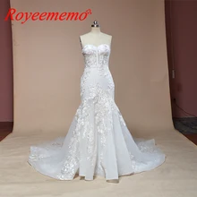 Русалка без рукавов Кружевное Свадебное платье горячая Распродажа свадебное платье на заказ с фабрики свадебное платье новое свадебное платье