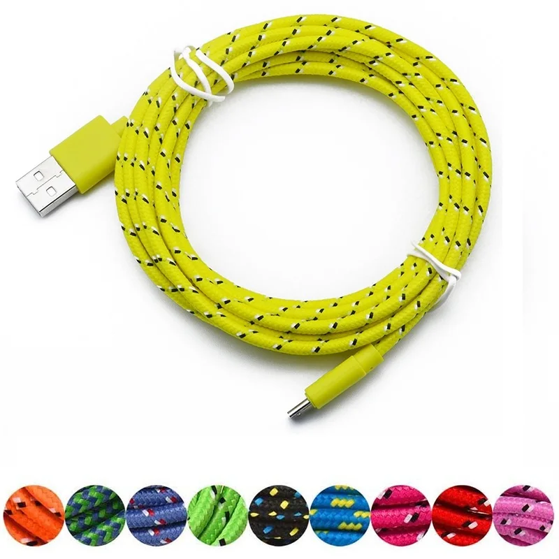

Universal USB Charger Data Cable 1M Hemp Rope Micro USB Charger Sync Cable Cord for Cell Phone for Samsung Xiaomi