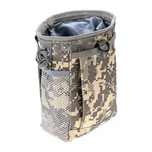 Tactical Molle Magazine Dump Drop Ammo Pouch Utility Hunting Rifle Mag Pouch Holder with Mesh Pocket Bags