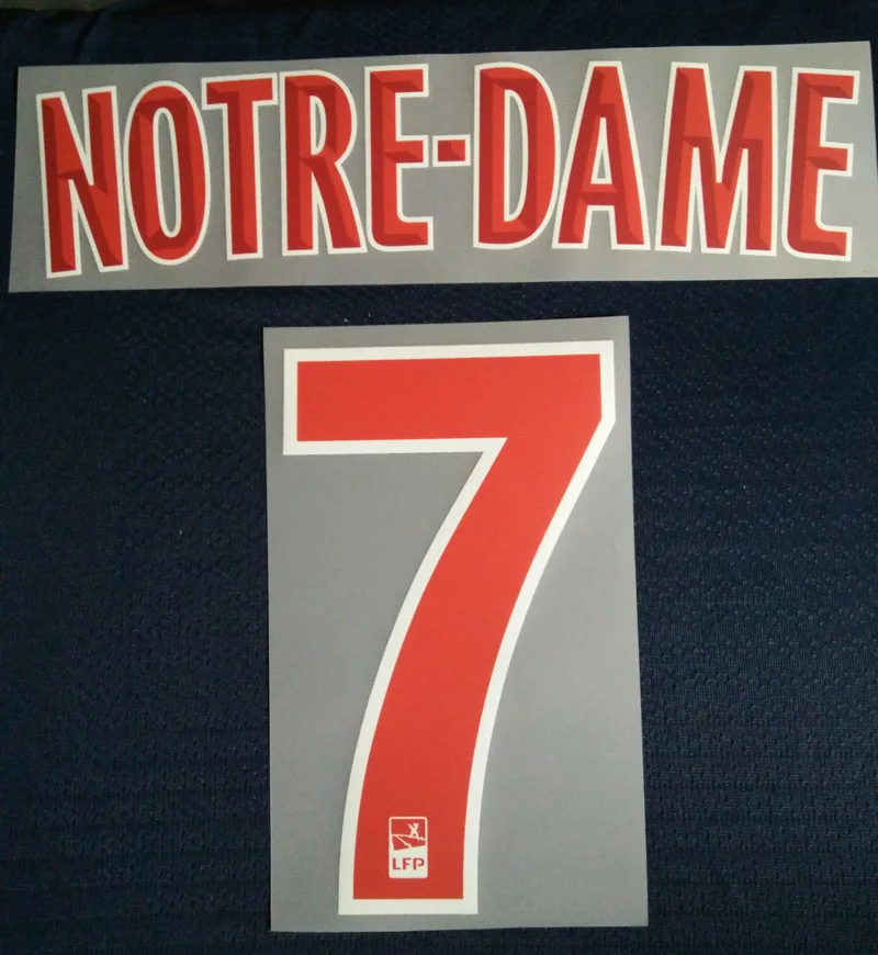 Notre Dame Nameset Mabppe nameset Neymar JR Кавани ВЕРРАТТИ nameset Ligue 1 Чемпион патч колеблющийся - Цвет: MBAPPE NAMESET