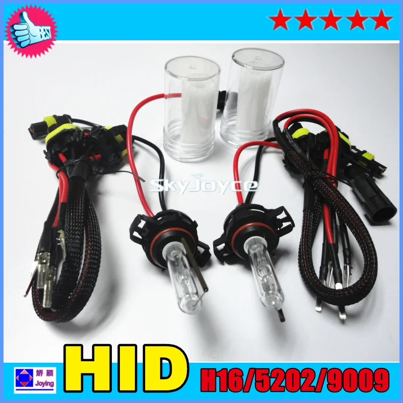 2X Ксеноновые глобусы Замена H16 5202 9009 HID ксеноновая лампа 4300K 5000K 6000K 8000K лампы авто
