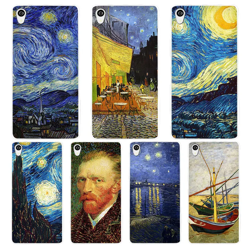

Van Gogh White Hard Plastic Phone Shell Cell Case Cover for Sony Xperia Z1 Z2 Z3 Z4 Z5 M4 Aqua C4 XA XZ E4 E5 L36H Coque Fundas