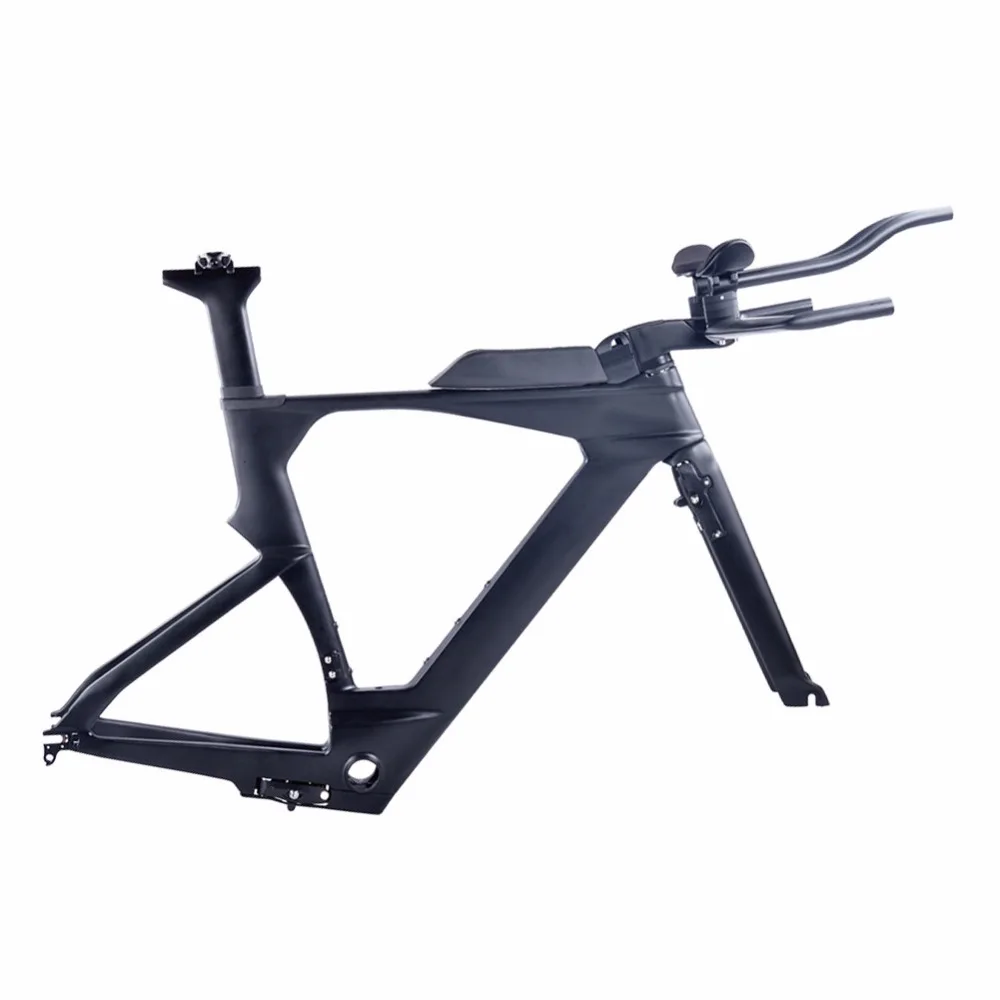 Cheap Spcycle 2018 Full Carbon TT Bicycle Frames TimeTrial Triathlon Carbon Bike Frames Track Bicycle Framesets TT Carbon Handlebars 1
