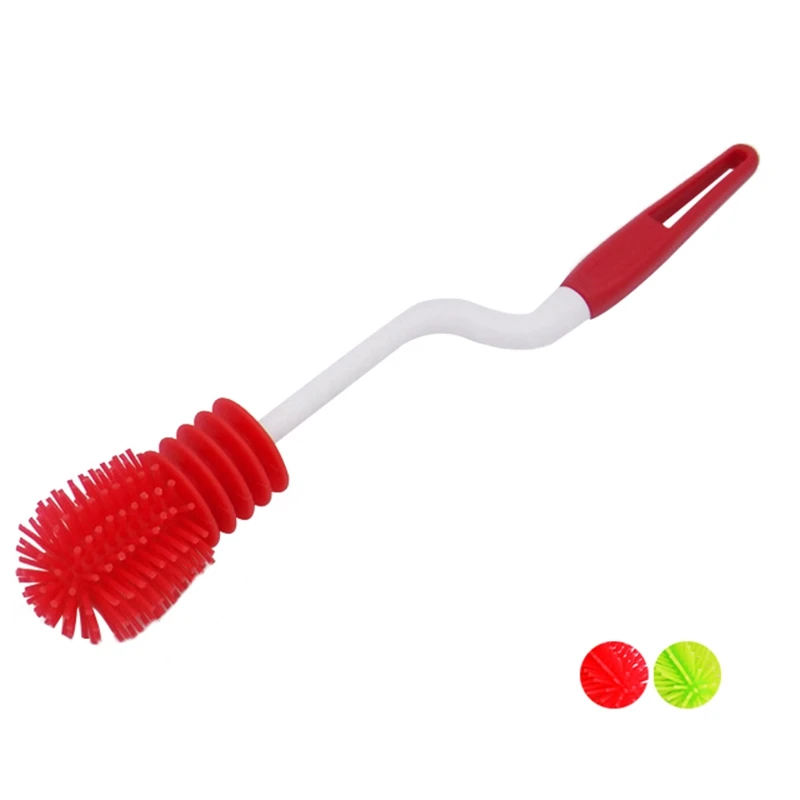 

Baby Bottle Brush 360 Degree Cup Cleaning Brush Baby Plastic Glass Milk Water Feeding Bottle Dummy Nipple Pacifier Brush