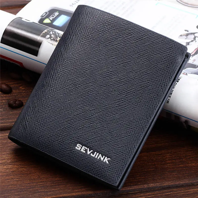

Men Fashion Solid Color Cross pattern Multi Card Position Wallet men's wallet clutch portfel cuzdan billetera carteira 40MA20
