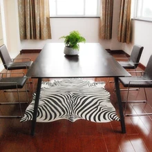 Ковер с принтом зебры/коровы, черный, белый, животный мех, полиуретановая подошва, ковер в американском стиле, для гостиной, оригинальные коврики