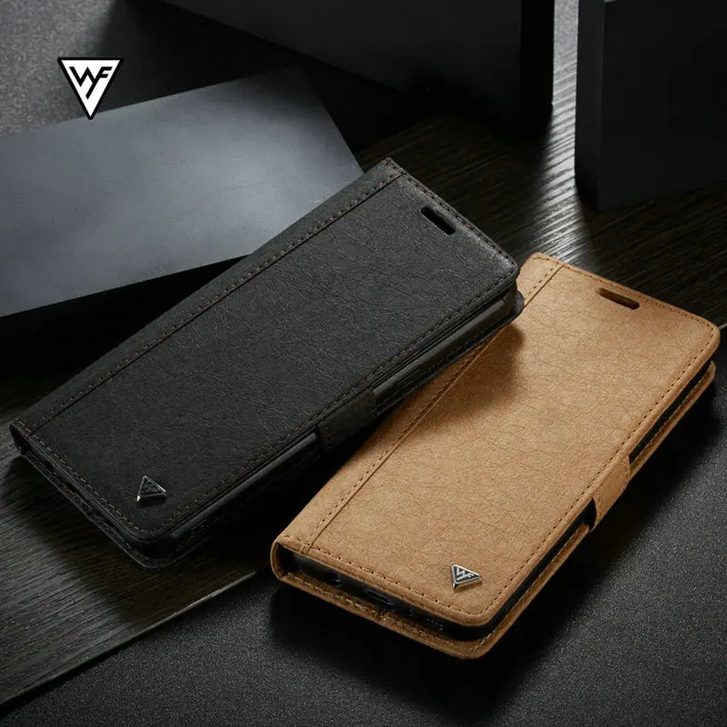 

WHATIF Kraft Paper Leather Case for Galaxy Note 8 9 Magnetic 2 In 1 Removable Wallet Cover for Samsung S8 S9 S10 Plus S7 Edge