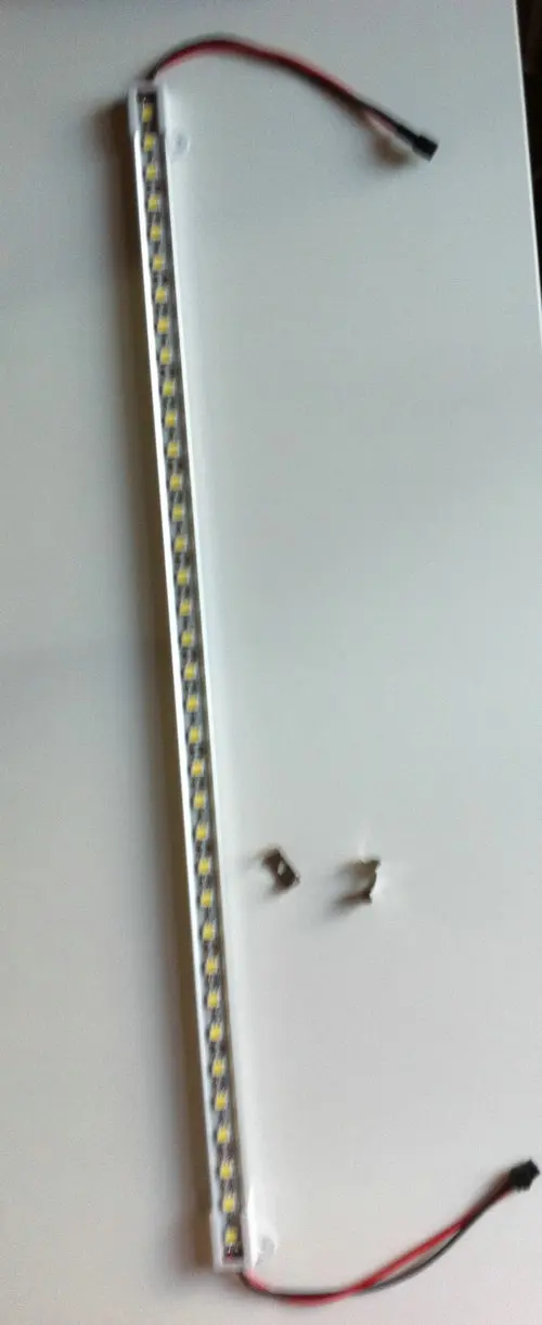 5 шт./лот алюминиевый светодиодный светильник с жесткой полосой Ultra Slim 12V DC 50cm SMD5050 светильник для шкафа бар/Караван/автомобиль с алюминиевым корпусом-белый