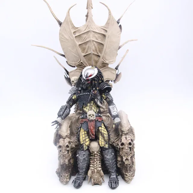 NECA Original Predators Clan Leader Throne PVC Figure Model NECA Original Predators Clan Leader Throne PVC Figure Model