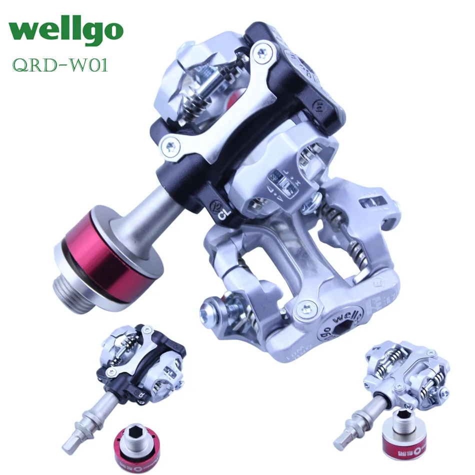 Wellgo W01 Clipless MTB Mountain Bike Pedals Aluminum Alloy Cycling
