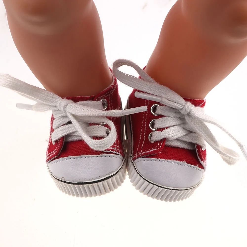 Fashion red shoes&amp;sport shoes &amp;walking shoes fit 18 inch