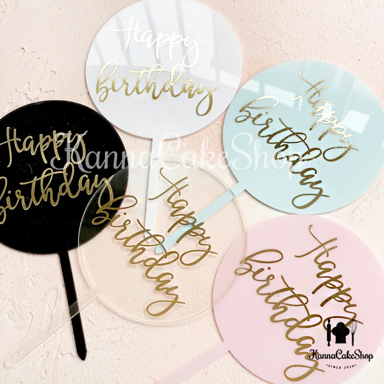 

Happy Birthday Cake Interpolation Acrylic Birthday Cake Interpolation Acrylic Interpolation Handwritten English card insertion