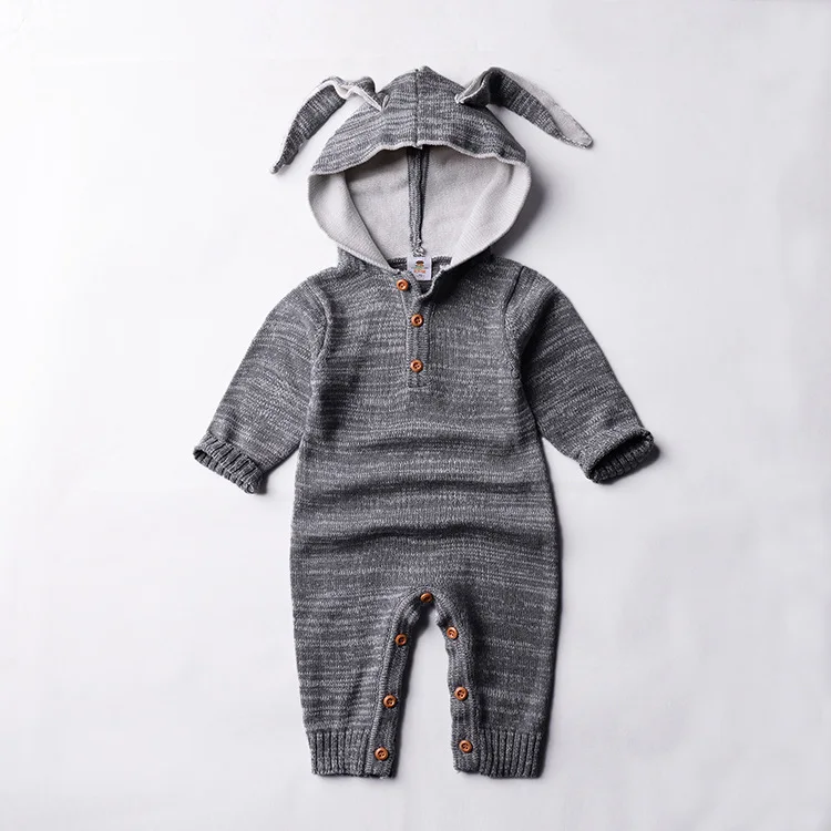 Baby Knit Clothes Children's Winter Overalls Deer Bodysuit Jumpsuit Overalls For Newborn Coverall Winter Child