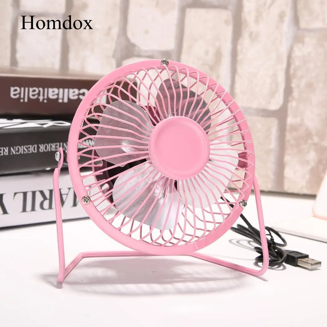 

Homdox USB Portable Double-vane Fan Ultra Quiet Round Mini Fan Small Cute Fan 15 x 15 x 9cm Adjustable Pitch Angle Fans