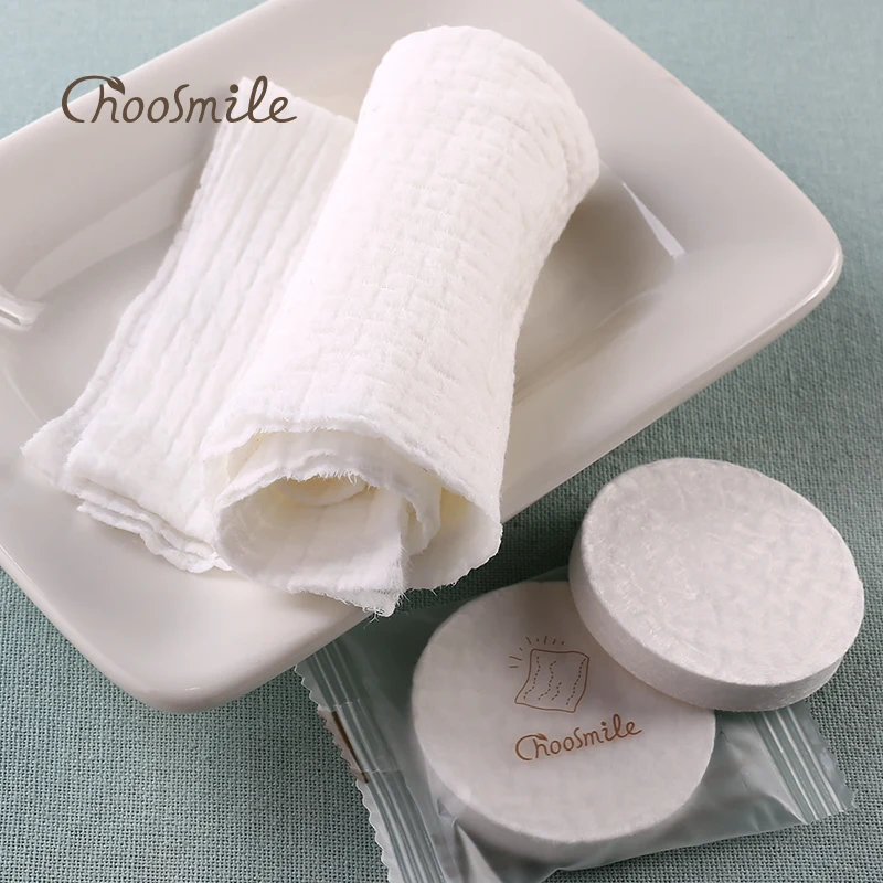 

Choosmile Soft Face Cotton Tissue 6pcs Portable Travel Compressed Face Cleansing Washing Facecloth Skin Care Makeup Removal Pads