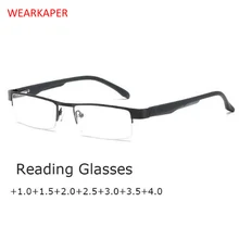 WEARKAPER очки для чтения, мужские диоптрийные очки для дальнозоркости, очки для мужчин+ 1,0+ 1,5+ 2,0+ 2,5+ 3,0+ 3,5
