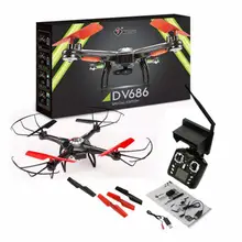 Hot Sale FPV RC Drones With Camera HD Professional Dron Quadcopters Remote Control Flying Camera Toy Helicopter Wltoys V686