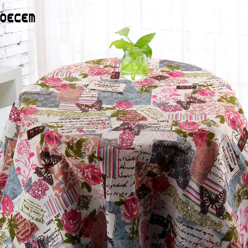 

Printed Natural Cotton Linen Fabric Meter Textile Para Patchwork Linen Fabric For Table Cloth Curtain Pillow 145*50CM OM1
