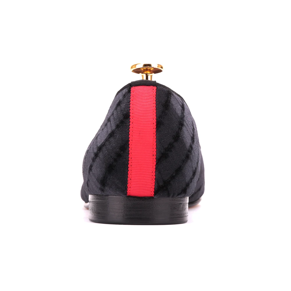 Mocassins Homens Chegada 2018 Artesanal Preto Nova Com Luxo Masculinos Sapatos Bv Projeto Vestem Baile De E Se Festa Tecelagem Visual Veludo Sg4nx