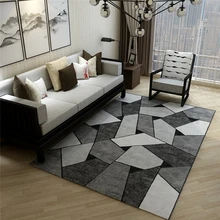 Европейский гостиной ковер подкладка для кофейного столика диван спальня большой ковер Бытовой Современный минималистичный прикроватный мраморный ковер для гостиницы