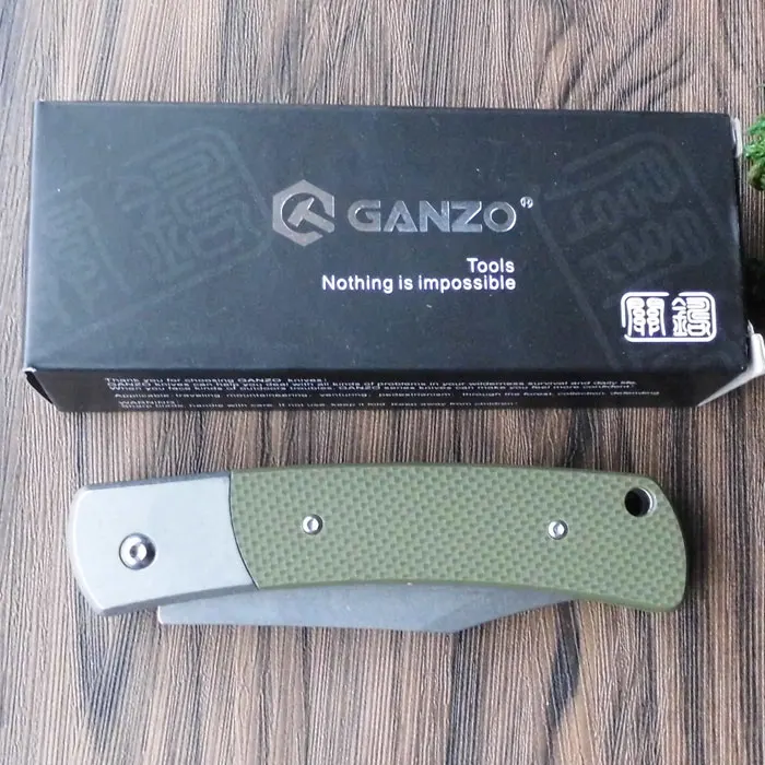 Складной нож Firebird Ganzo G7472 440C G10 карманный тактический Клинок с деревянной ручкой