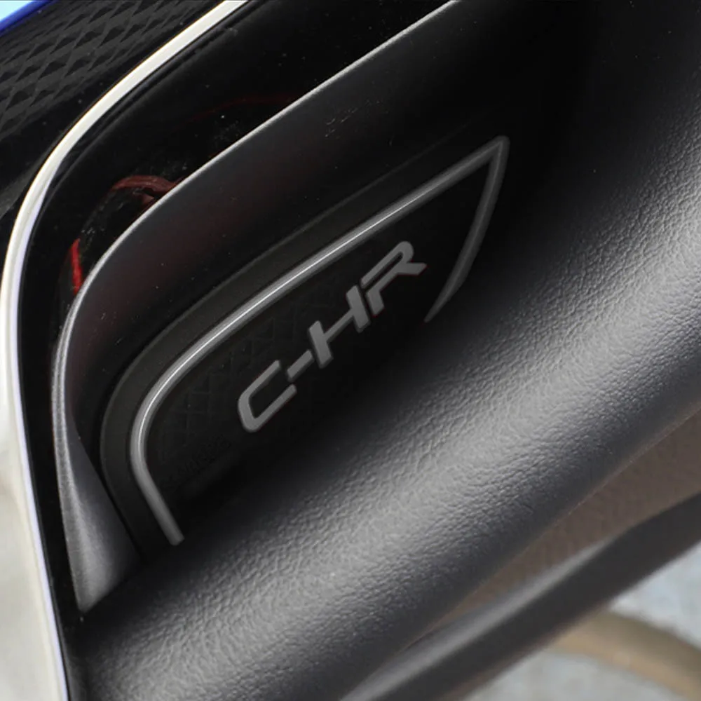 Автомобильный Стайлинг для Toyota C-HR CHR аксессуары Нескользящие автомобильные двери Groove коврики ворота Слот Pad салон, дверь, подлоктоник Pad
