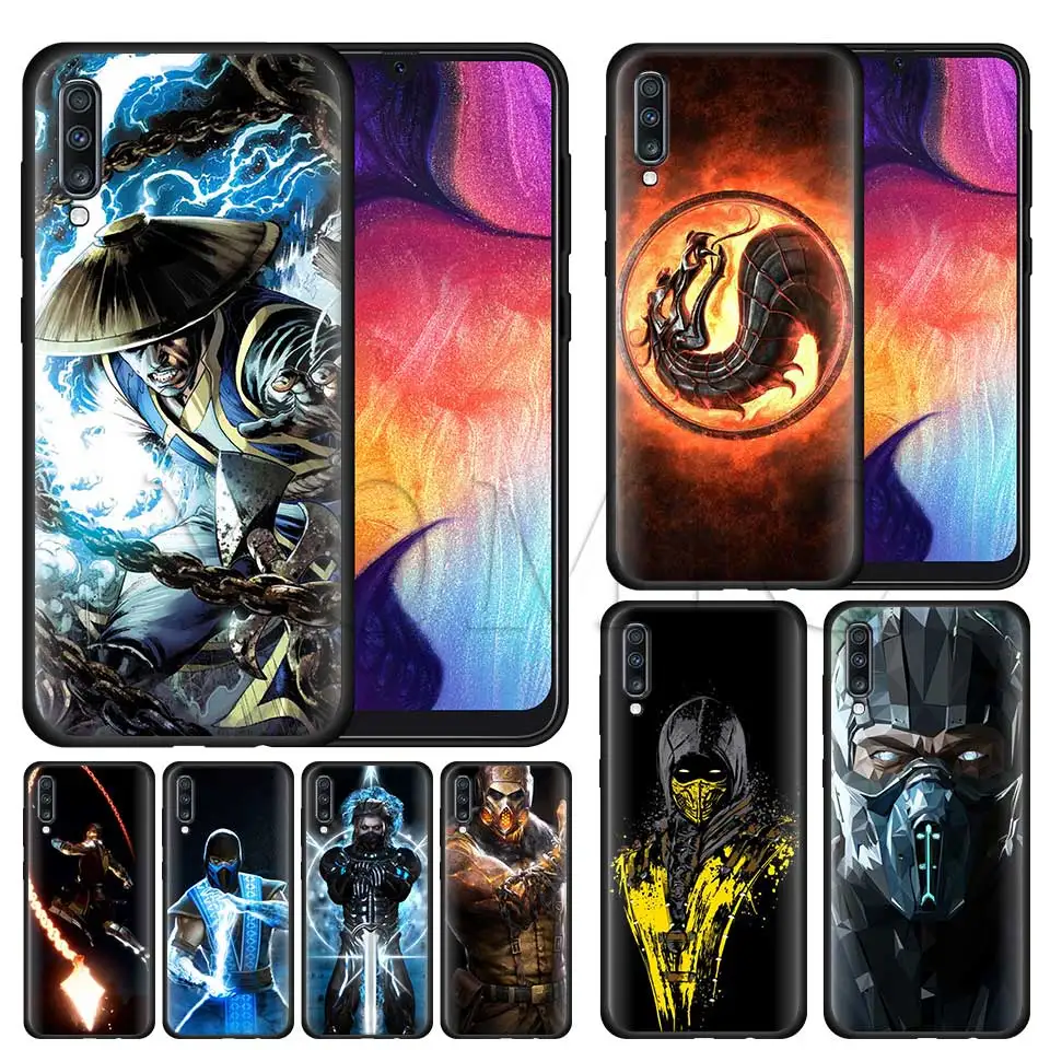 

Mortal Kombat Silicone Soft Case for Samsung Galaxy A50 A40 A70 A30 A20 A80 A6 A7 A8 Plus A9 2018 Black Case Coque