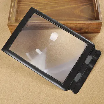 

Reading Glass Lens Magnification 1PC 3X Large Reading Magnifier Big A4 Full Page Sheet Magnifying Glass Book Reading Lens Page