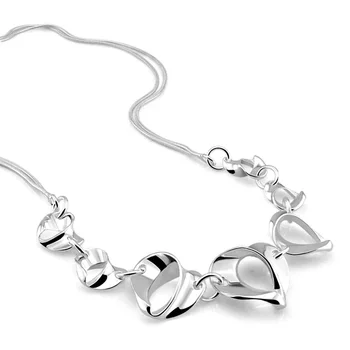 

New Fashion Necklaces Newest women dress wedding Necklaces & Pendants Women Jewelry Wholesale lady silver jewelry gift