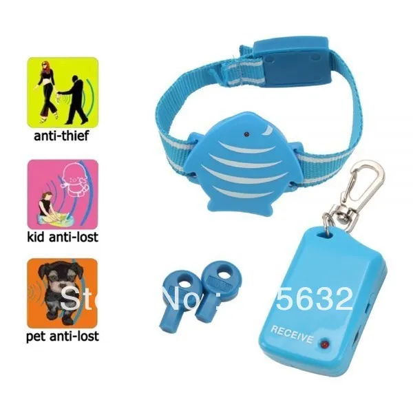 Free Shipping Wristband For Kids Safety Antilost Alarm Device Blue