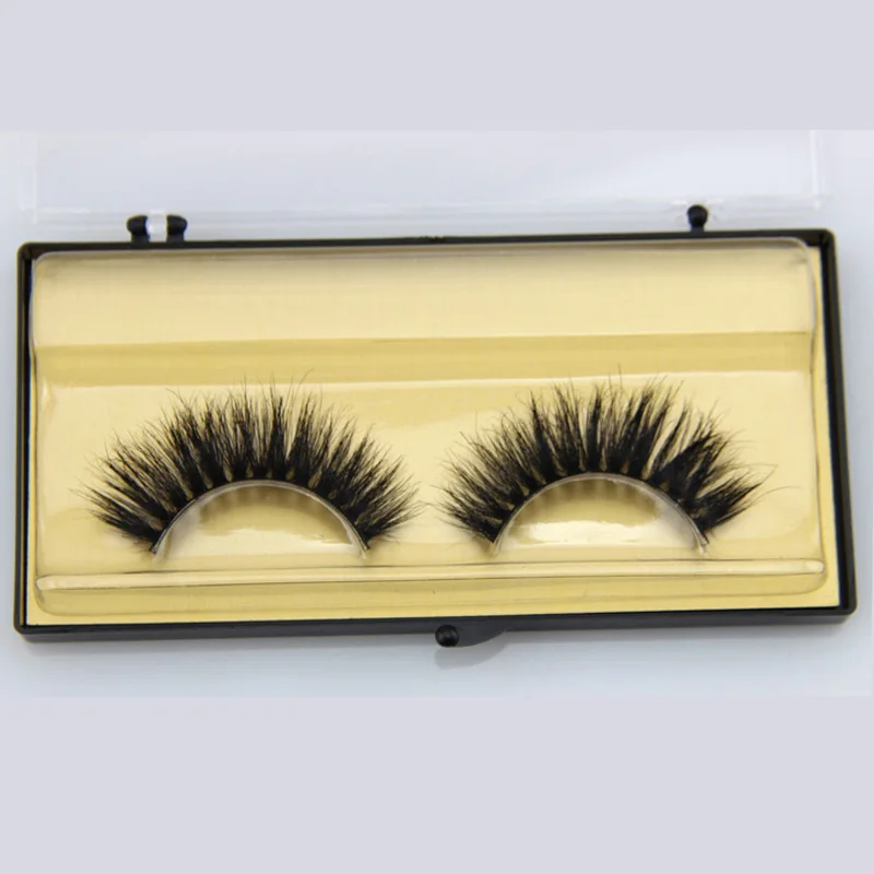 

1 Pair Beauty Hand Made Thick Curly Horse Hair False Eyelashes Fake Eye Lashes Natural Long Mink Makeup Extension Tools MT020