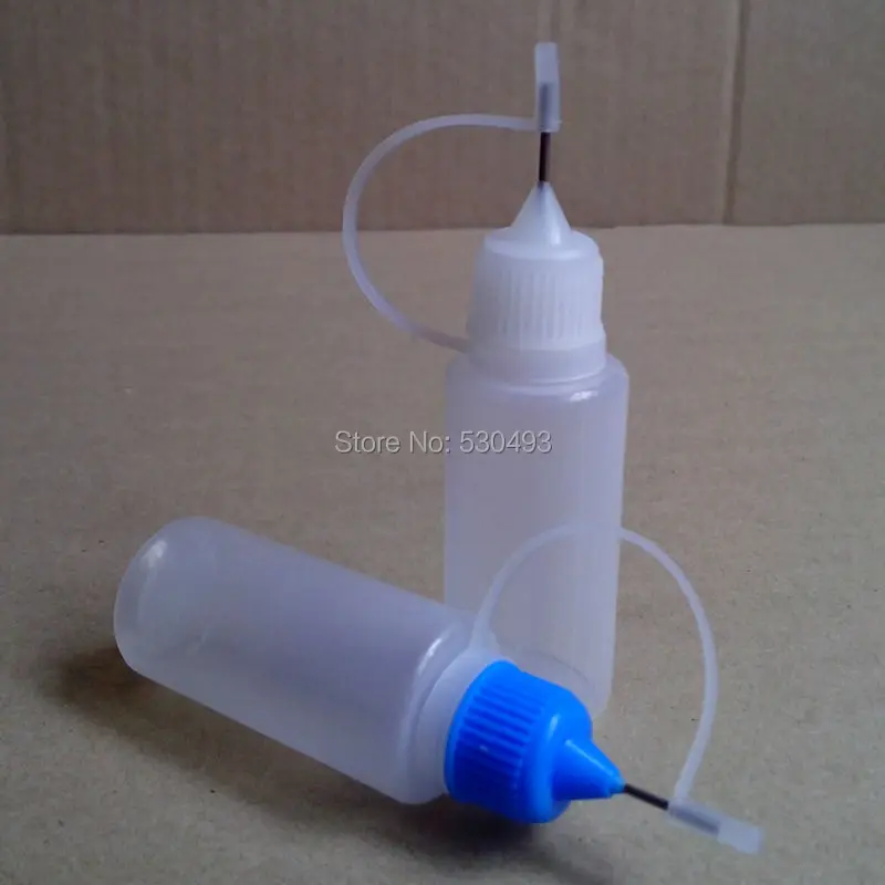 Buy Wholesale 500/Pcs Empty Metal Needle Bottle LDPE 10ML Dropper Bottles