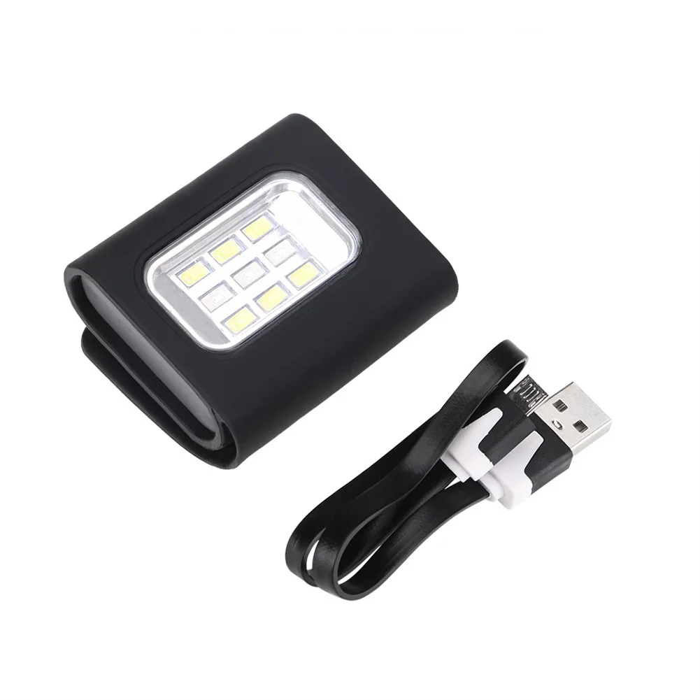 

Outdoor Tool USB Rechargeable Mini Hat Light Flashlight Magnet Buckle Night Camping Lamp Light LED Back Warning Lights