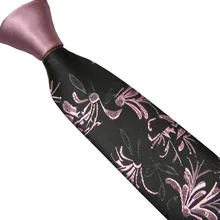 Мужские галстуки LAMMULIN Фиолетовый Узел контрастный черный с фиолетовым цветочным жаккардовым шейный платок из микрофибры обтягивающий галстук 6 см Gravats Corbata